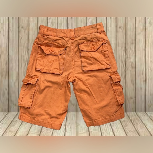 Levi’s Cargo Shorts Youth Size 14 Reg Orange Boys With Pockets - Picture 5 of 5